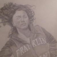 portrait au crayon de papier
