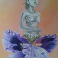 femme fleur
